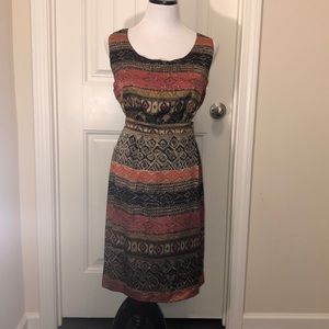 Vintage  100% silk two pieces  set skirt top L